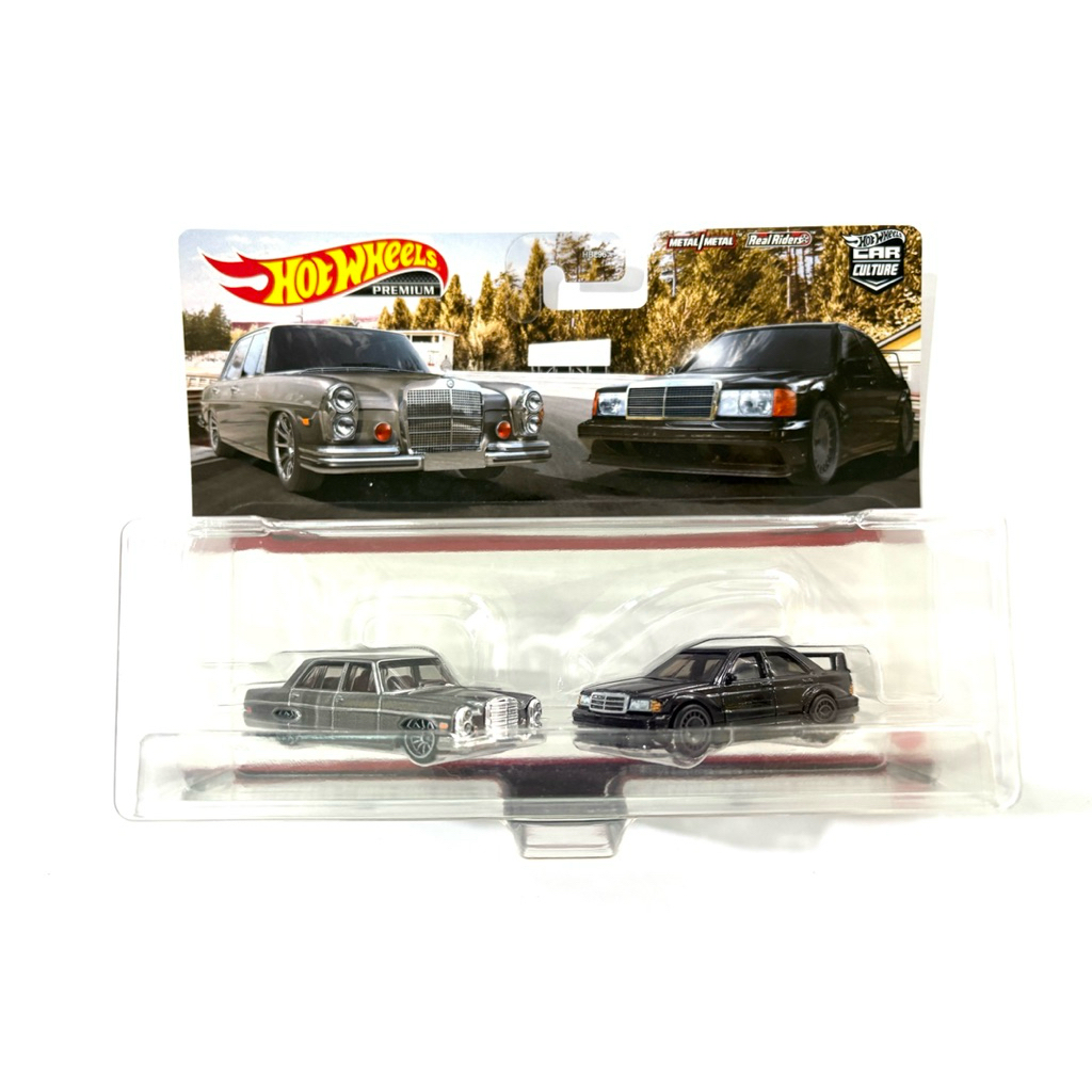 Hot Wheels | ‘72 MERCEDES-BENZ 280 SEL + MERCEDES-BENZ 190E 2.5-16 ~ แพคคู่ | ‼️แพคสินค้ามีรอยยับตาม