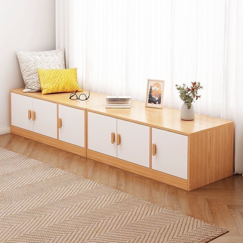 homefamous ตู้เก็บของแบบนั่งได้ ตู้เก็บของ ตู้เตี้ยบานเปิด ดีไซน์สวย จุของได้มากมาย เเข็งเเรงทนทาน