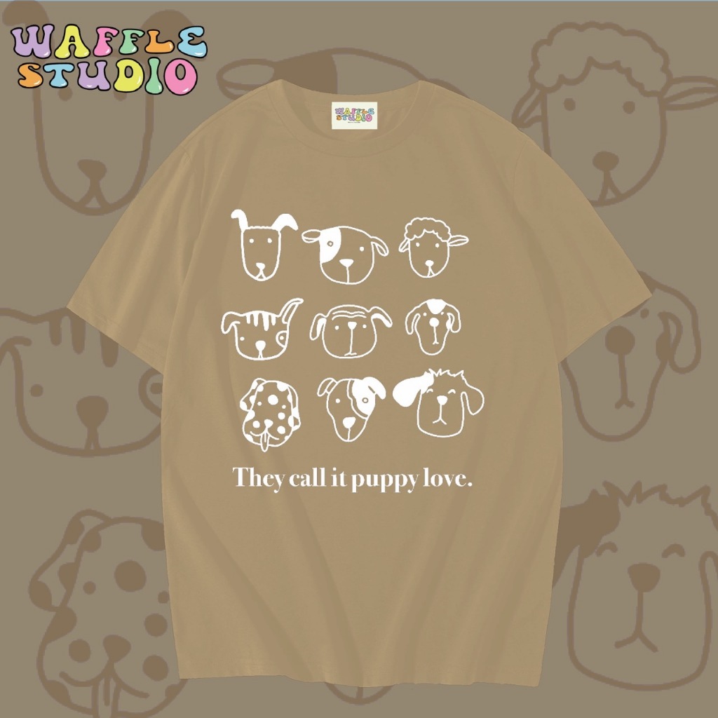 [ ส่งฟรี 🔥 ] WS0679 เสื้อยืดโอเวอร์ไซส์ ผ้าคอตตอน 100% เสื้อยืดเกาหลี เสื้อยืด  WAFFLE STUDIO - รูปที่ 5