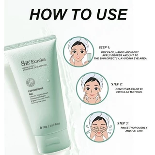 [ซื้อ 1 แถม 1 ฟรี 128 บาท] SHE Eureka 50g - เจลสครับสมุนไพร บำรุงผิวหมองคล้ำ ให้ความชุ่มชื้น
