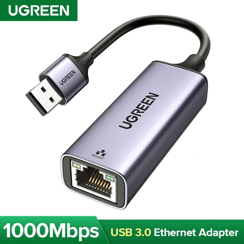 UGREEN 50922 USB-A 3.0 To Gigabit Ethernet 1000 Mbps  Adapter Aluminum