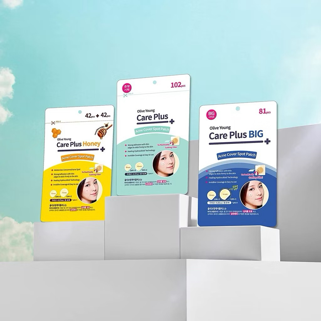 พร้อมส่ง🐝แผ่นแปะสิว Olive young ของแท้จากเกาหลี Acne Cover Spot Patch🇰🇷