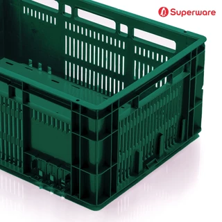 Srithai Superware ลัง พลาสติก อเนกประสงค์ สำหรับ ใส่ผักผลไม้ สิ่งของ อุตสาหกรรม อะไหล่รถ ซ้อนกันได้ รุ่น CBL 230, 230S