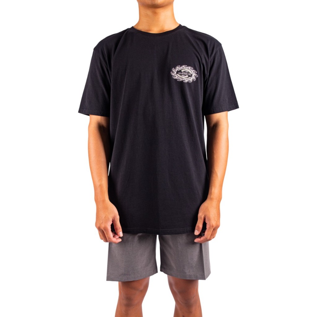 QUIKSILVER เสื้อยืดผู้ชาย Mens Burning Sun Short Sleeve T-Shirt -Black 252 UQYZT05661-KVJ0