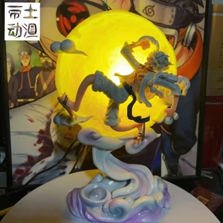 Luminous 16 ซม.One Piece Gear 5 Luffy Sun God Nika อะนิเมะรูปพลาสติก Luminous Moon Chasing รุ่นคอลเลกชันรูปปั้นของเล่นสํ