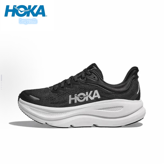 HOKA ONE ONE Bondi 9 black and white ของแท้ 100%