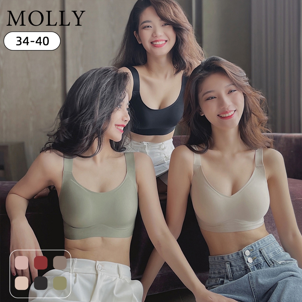 ญี่ปุ่น SUJI เยลลี่บรา เสื้อชั้นในไร้รอยต่อขนาดใหญ่ เสื้อชั้นในป้องกันความหย่อนคล้อย เสื้อชั้นในผู้หญิง เสื้อชั้นใ