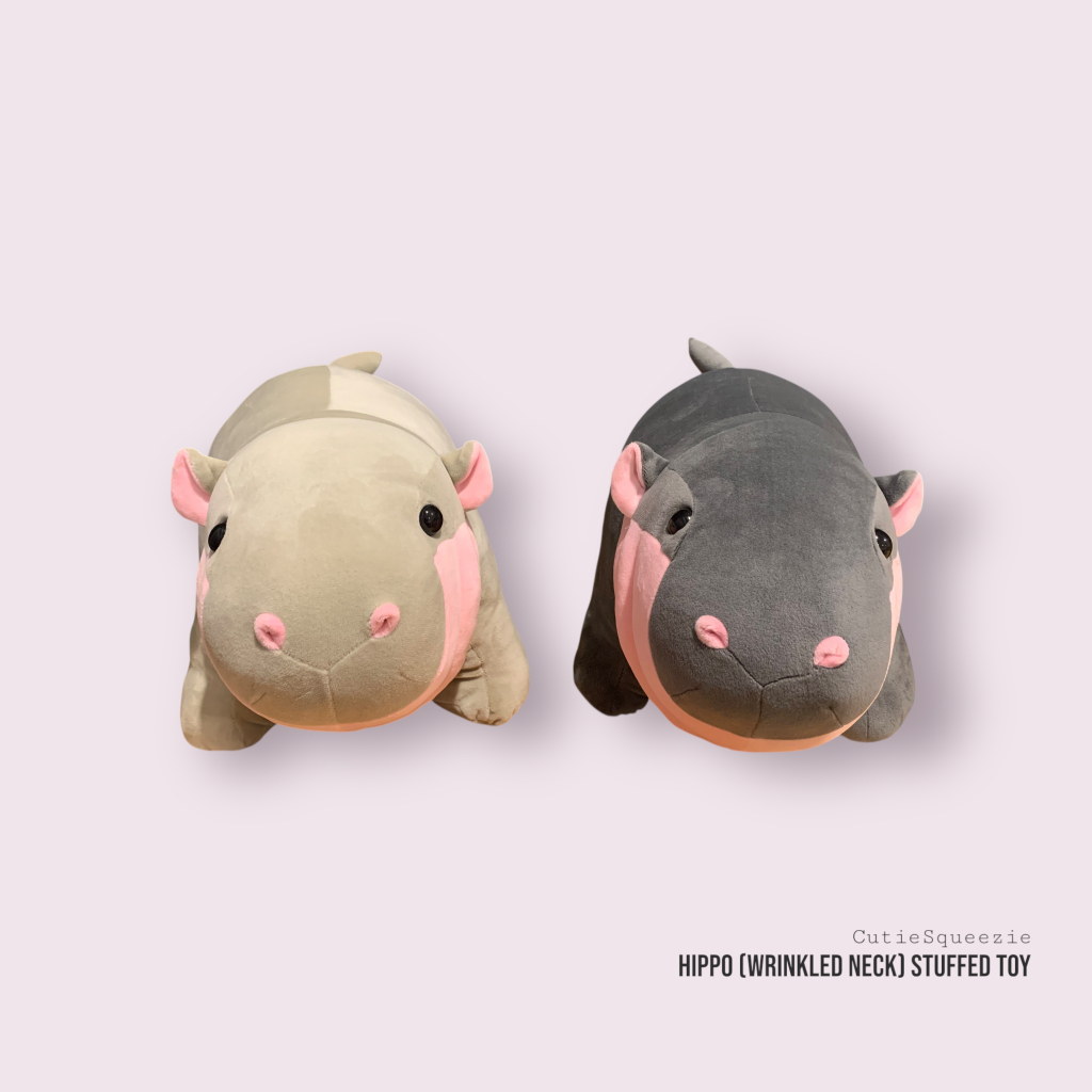 ตุ๊กตาฮิปโปคอย่น ไซส์ M Hippo (Wrinkled Neck) Stuffed Toy
