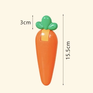 🥕 ที่หนีบขยะติดผนัง ที่กรองผมในห้องน้ำ เเครอท ที่คีบผมทำความสะอาด เครื่องมือทำความสะอาดท่อระบายน้ำบนพื้น