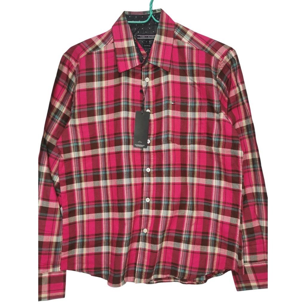 เสื้อเชิ้ต เสื้อแบรนด์เนม Shirt Tommy Hilfiger ผ้าCotton   อก 44