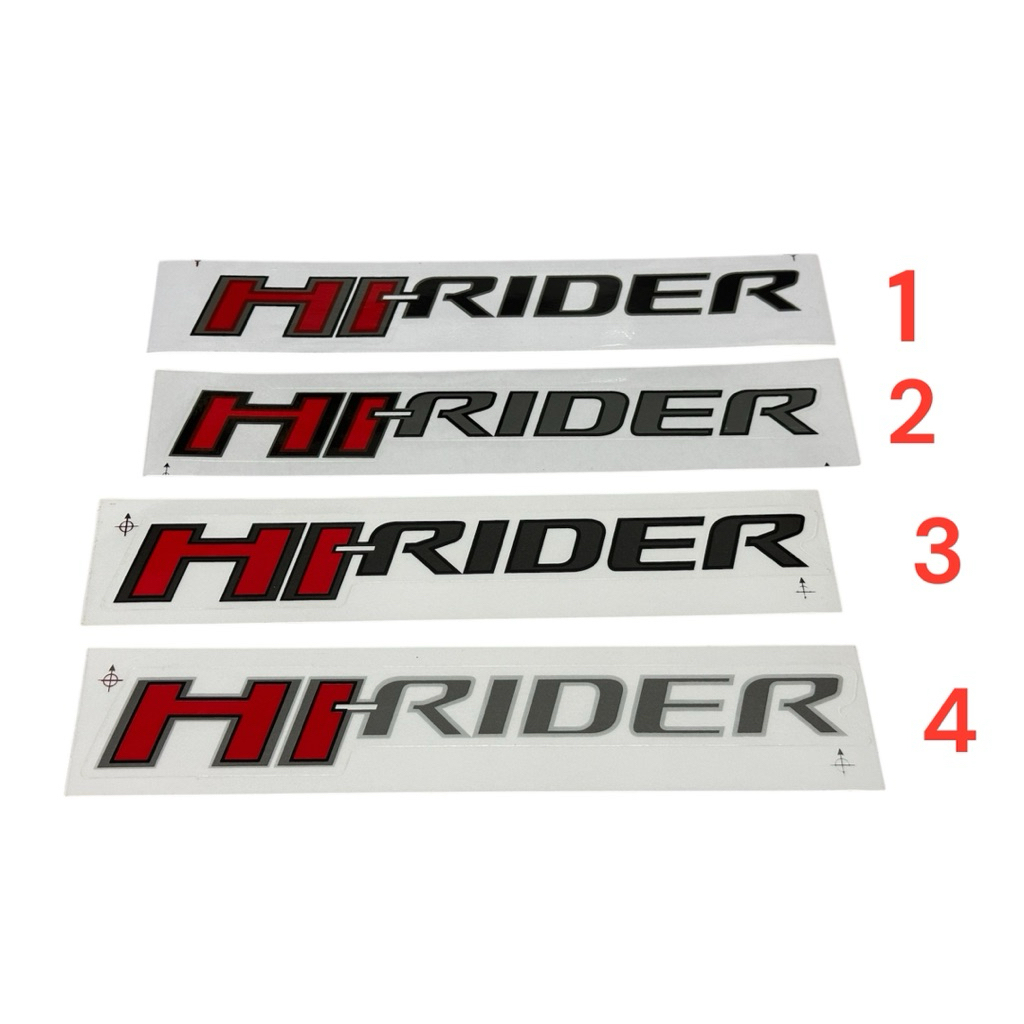 HiRIDER FORD RANGER sticker สติกเกอร์ ฟอร์ด แรนเจอร์ ไฮไรเดอร์ แก้มท้าย กระบะ ปิคอัพ ซ้าย ขวา