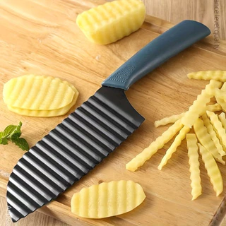 มีดหั่นหยัก หั่นมันฝรั่ง เฟรนฟราย🍟 แตงกวาง ทำลายหยัก สแตนเลส สำหรับปอกผลไม้ หั่นมันฝรั่ง ตัดเฉาก๊วย