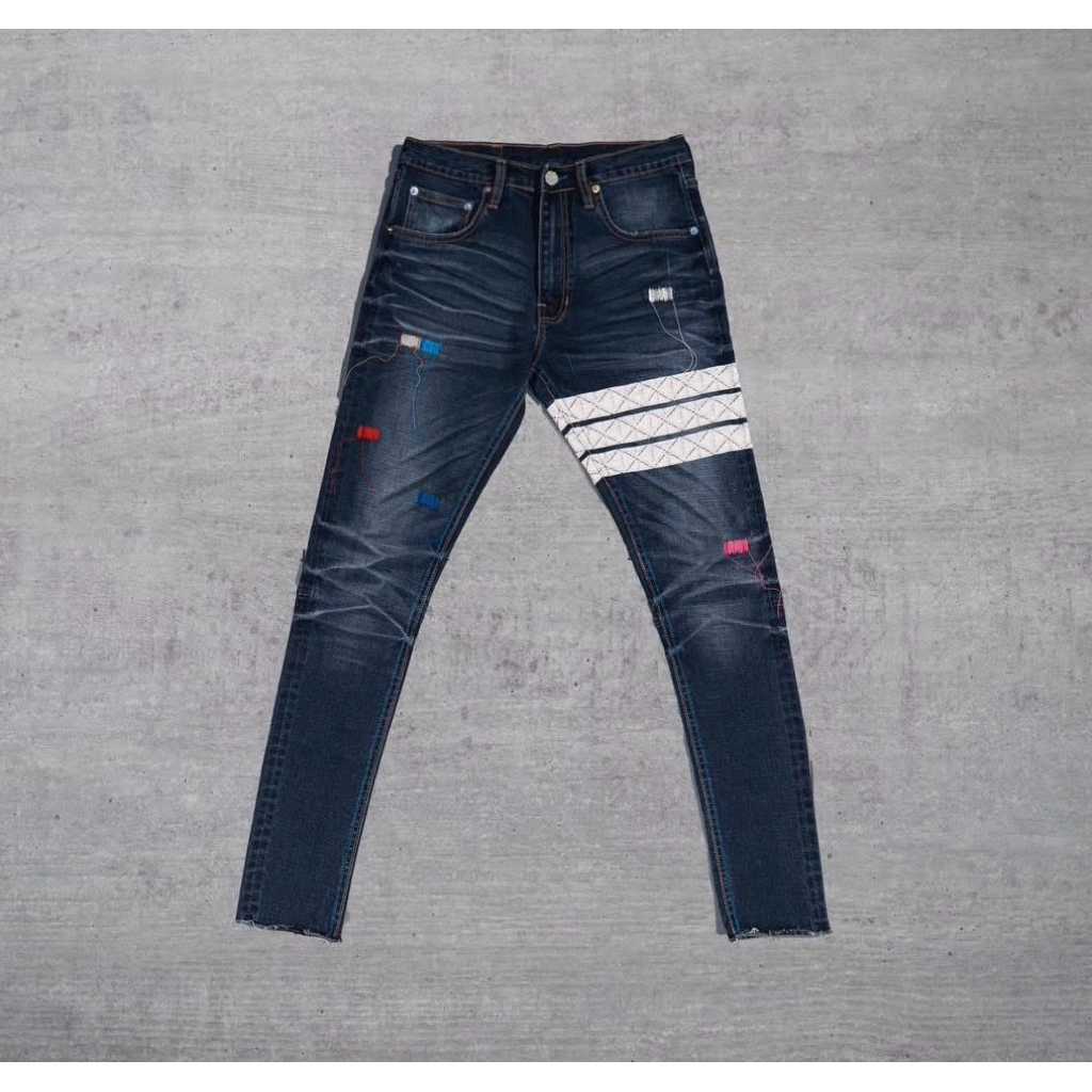 พร้อมส่ง ของแท้ 💯 กางเกงยีนส์ Holdem Dark Blue Washed “ZigZag”