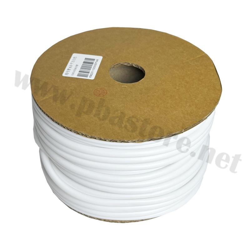 ปลอกเครื่องพิมพ์มาร์คสายไฟ PVC Line number tube ขนาด 6 mm² รองรับขนาดสาย 5.0 - 5.2 mm ม้วนยาว 40 เมตร