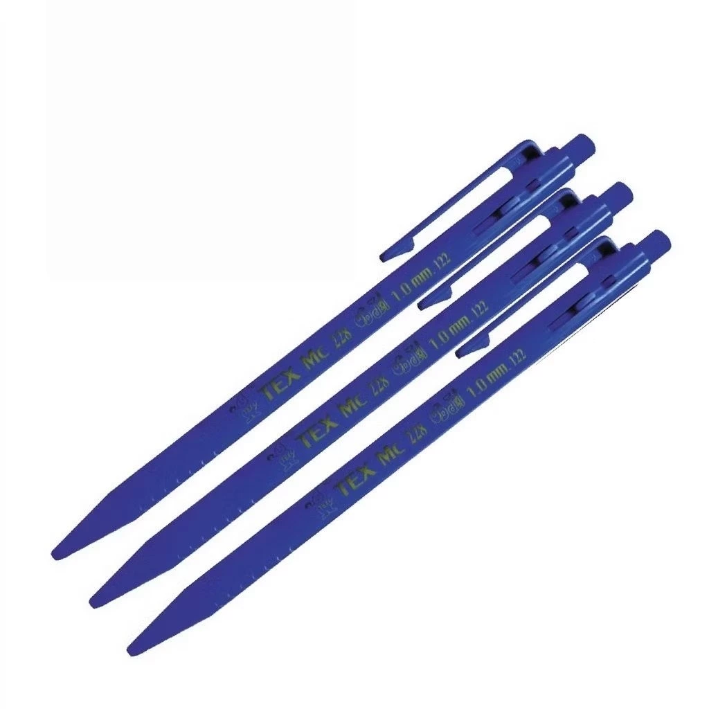 TEX MC 228 STD ปากกาลูกลื่นหัว 1.0 มม.แพ็ค 3 ด้าม (หมึกน้ำเงิน)