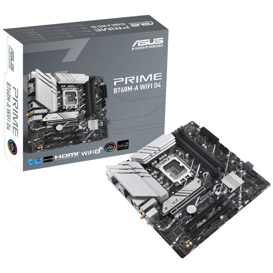 MAINBOARD (เมนบอร์ด) ASUS PRIME B760M-A WIFI D4 (DDR4) (SOCKET LGA 1700) รับประกัน 3 - Y