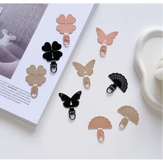 แพทช์เชือกคล้องโทรศัพท์มือถือเคส คลิปยึดเคสโทรศัพท์แบบโลหะบางพิเศษป้องกันการตกหล่น