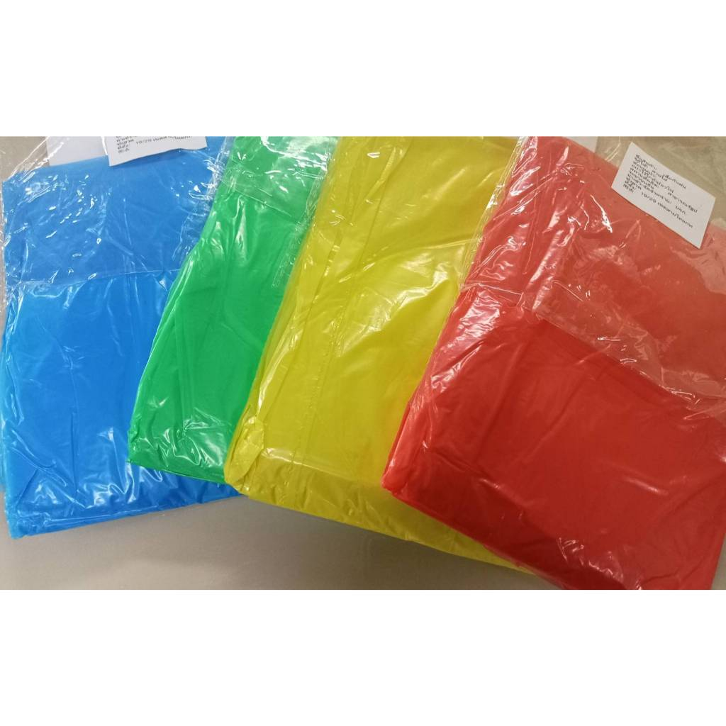 สินค้าราคาถูก พร้อมส่ง เสื้อกันฝน แบบบาง มีหมวก Free size No.2098