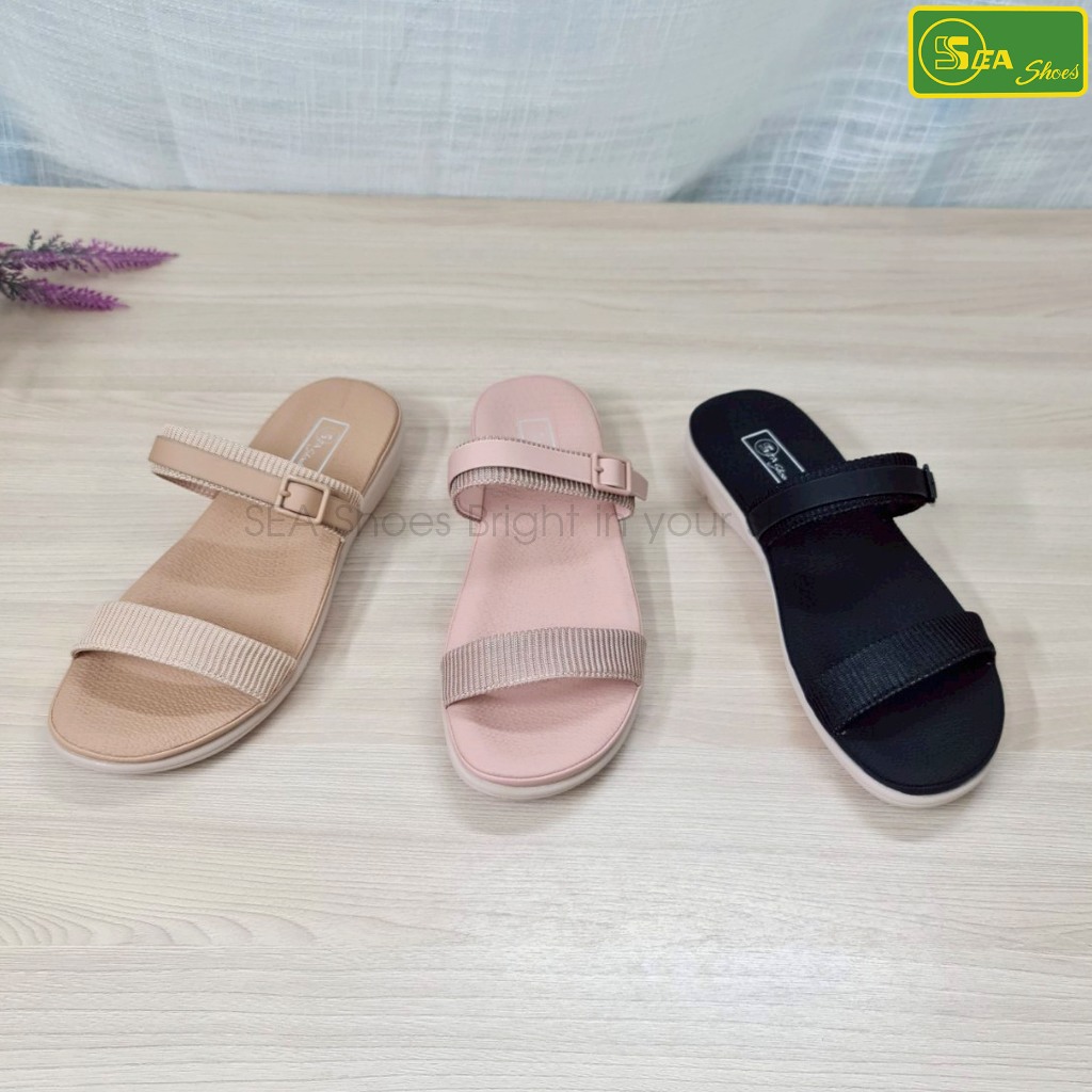 SEA Shoes(ซีชูส์) 9565-008 รองเท้าแตะสวม ลำลอง  พื้นนุ่ม น้ำหนักเบา