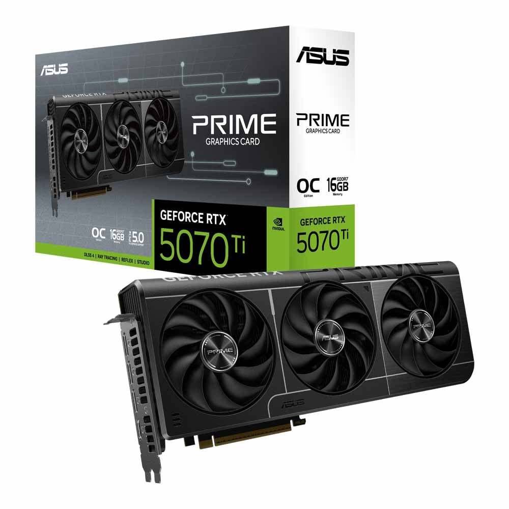 VGA (การ์ดแสดงผล) ASUS PRIME GEFORCE RTX 5070 TI 16GB GDDR7 OC EDITION (PRIME-RTX5070TI-O16G)