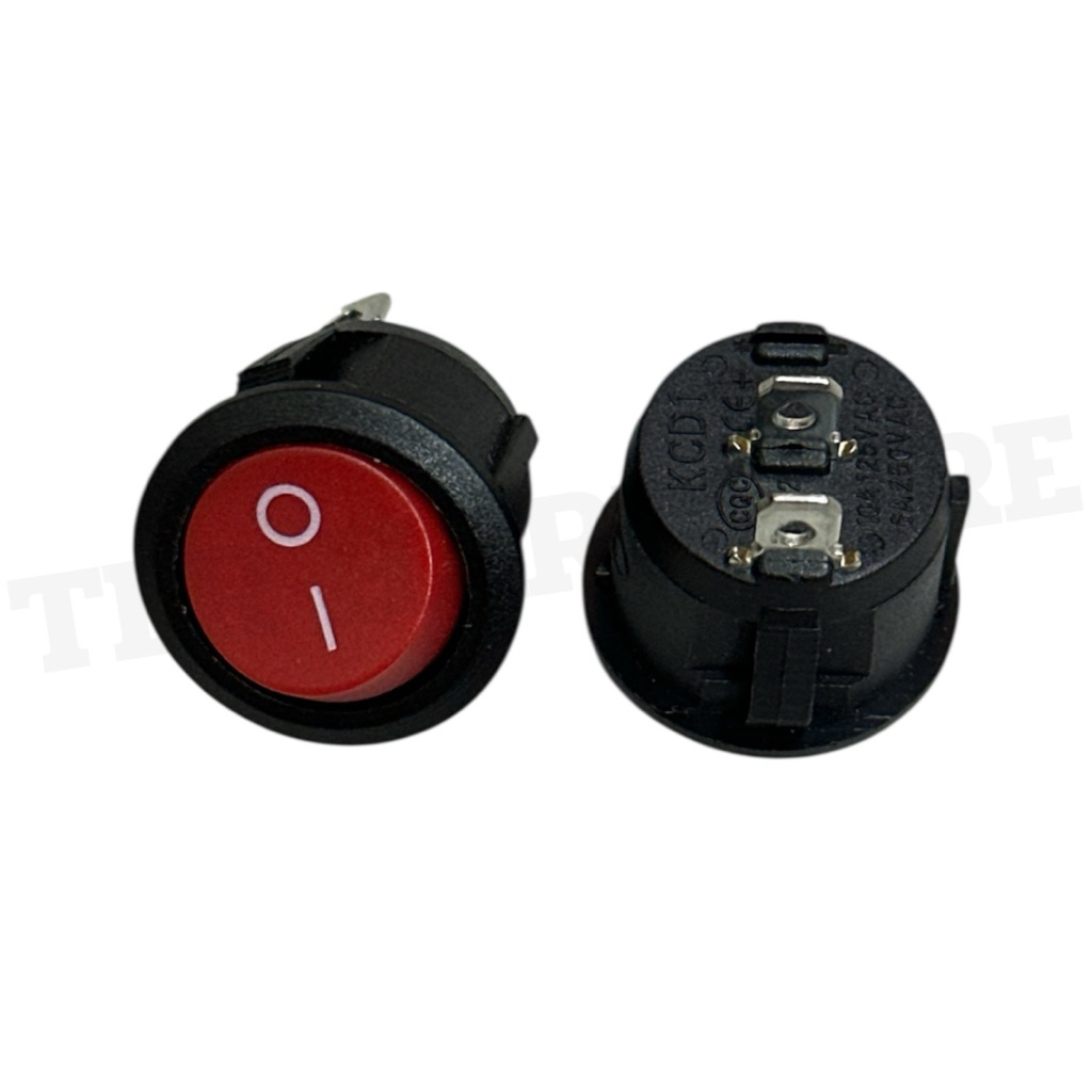 สวิตซ์กลม 2 ขา KCD1 ใช้ไฟได้ 12- 220 Volt / สวิตซ์กลม 2 ขาใช้ไฟ AC DC