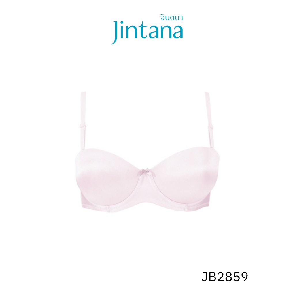 Jintana เสื้อชั้นใน จินตนา รุ่น Basic รหัส JB2859 (มีโครง) สีชมพู ทรงครึ่งคัพ เต้าเรียบ เสื้อในเก็บกระชับ ระบายอากาศ