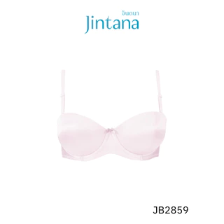 Jintana เสื้อชั้นใน จินตนา รุ่น Basic รหัส JB2859 (มีโครง) สีชมพู ทรงครึ่งคัพ เต้าเรียบ เสื้อในเก็บกระชับ ระบายอากาศ
