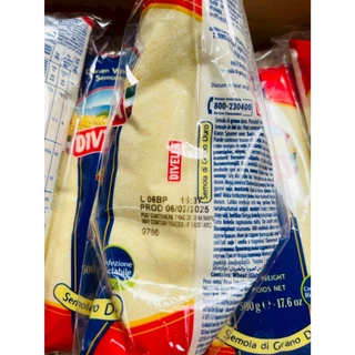แป้งเซโมลิน่า Divella Durum wheat Semolina Di Grano Duro 500g.