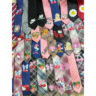 พร้อมส่ง - เนคไทลายการ์ตูน DIY แบบผูกเอง necktie