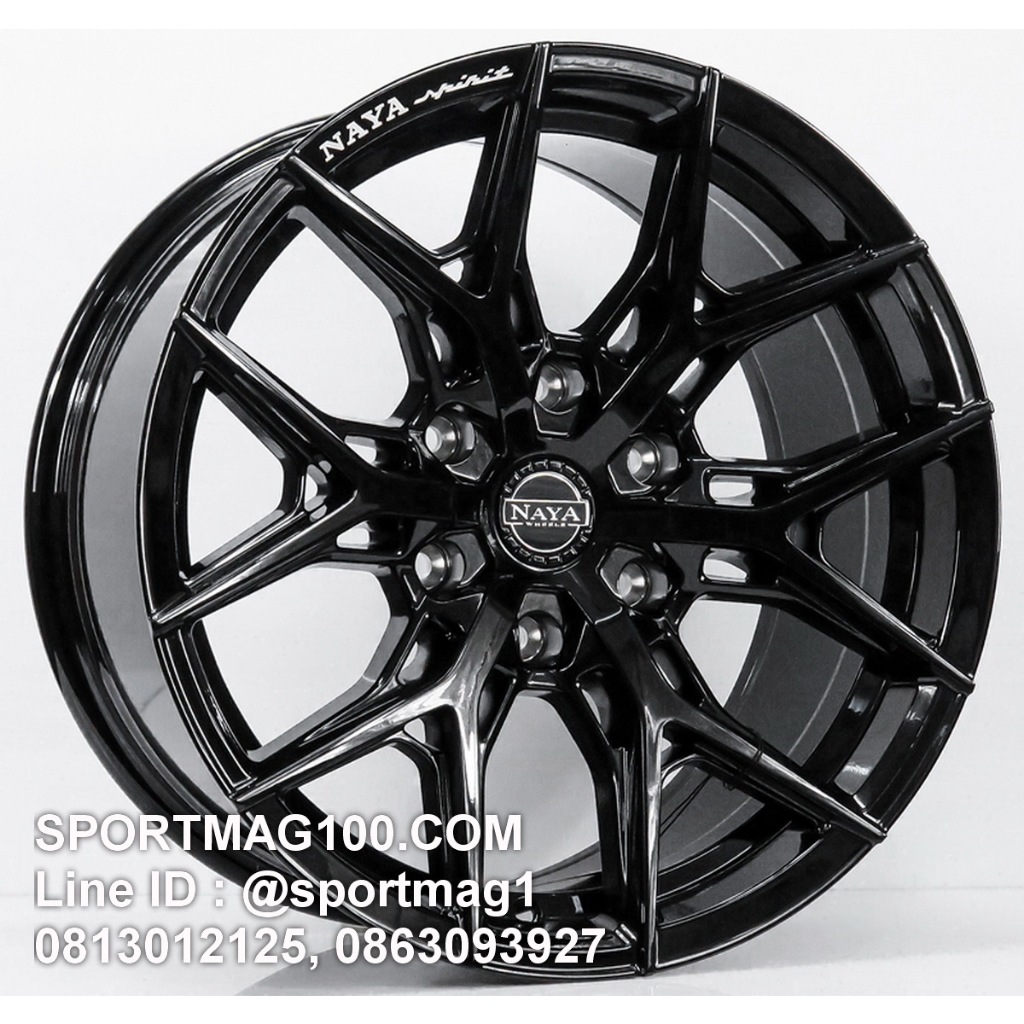 ล้อแม็กซ์ NAYA ALPHA6 ขอบ18นิ้ว 6รู139.7 สีดำเงา กว้าง9นิ้ว  Offset20 [22096]