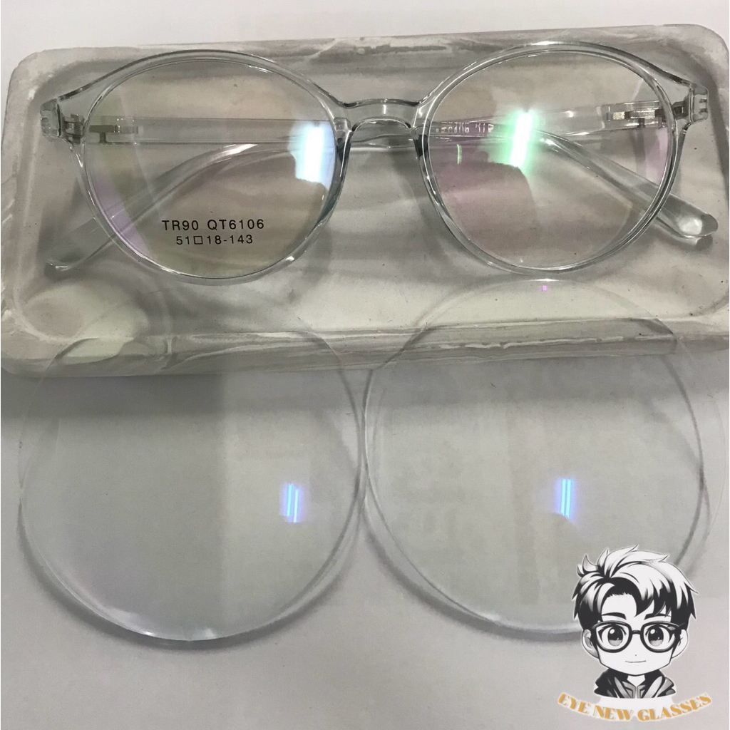 กรอบพร้อมเลนส์Blue/EMI/UV420