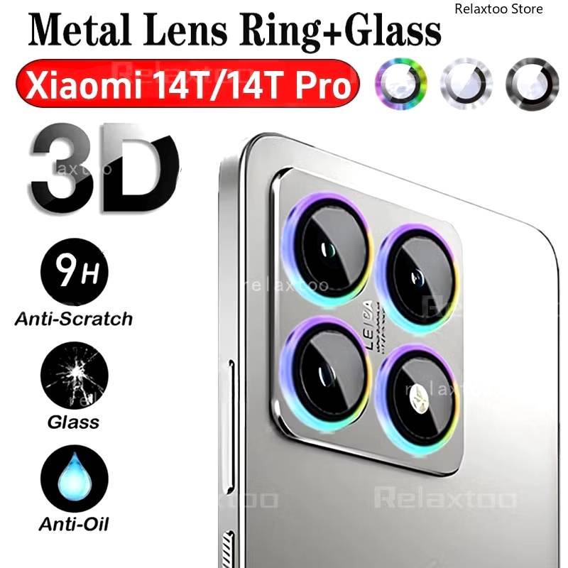 เลนส์กล้อง วงแหวน สำหรับ Xiaomi Mi14T Mi14Tpro Redmi Note14 pro Note13 Redmi 13C เลนส์กันรอยขีดข่วน ราคา ถูกที่สุด ดีลบีเคเค แกลเลอรีภาพที่ 2