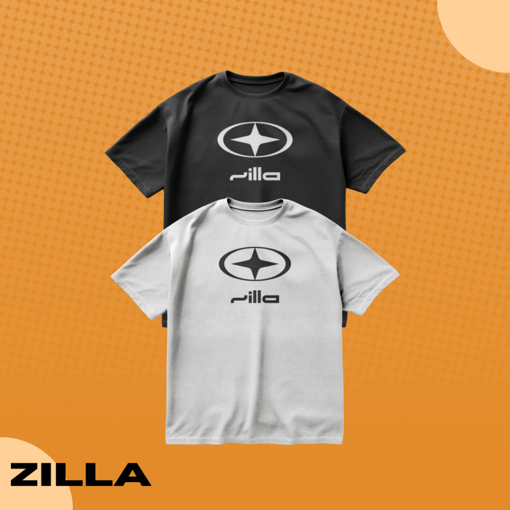 🔥 (พร้อมส่ง) เสื้อยืด ZILLA รุ่น C2. Zilla Star | ผ้า Cotton 100% ทรง STREET OVERSIZE เท่จัด ใส่แล้ว