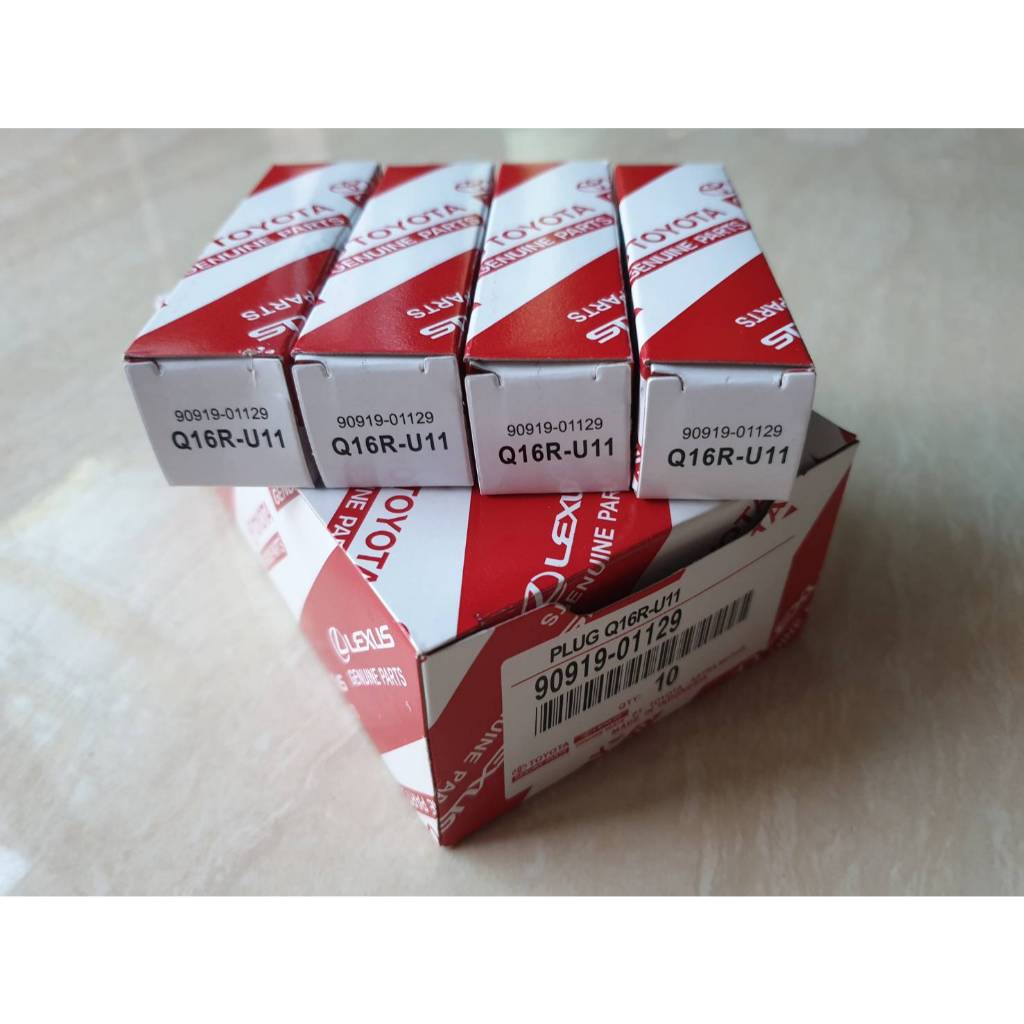 หัวเทียน Q16RU11 AE100,AE110,SOLUNA,VIOS,ยาริส,ALTIS 1600,18001JZ,2JZ แท้ๆเบิกห้าง (4หัว 1ชุด) ราคาช