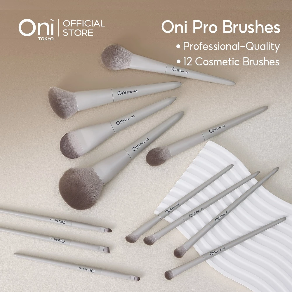 Oni Pro Makeup Brush, Soft Foundation Blush Eyeshadow Brushes ชุดแปรงแต่งหน้า แปรงรองพื้น แปรงบลัชออน แปรงอายแชโดว์