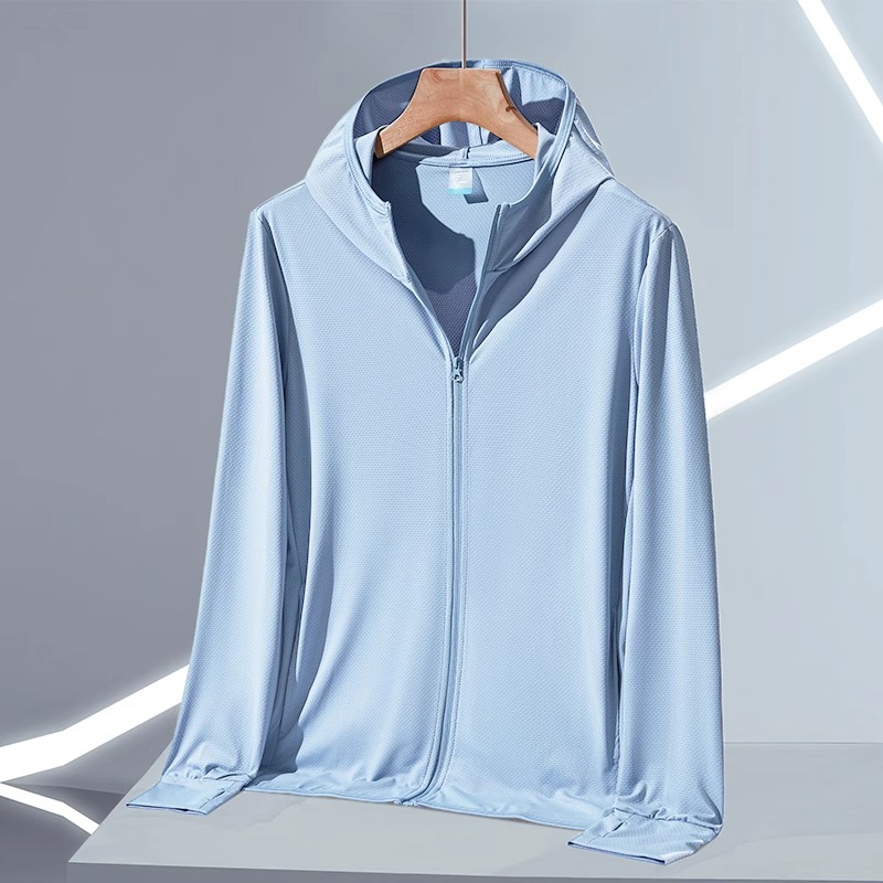 เสื้อฮู้ดกันแดด เสื้อกันยูวี UPF50+ เนื้อผ้าบางใส่สบาย เสื้อเย็น ยูนิเซ็กส์ เหมาะสำหรับฤดูร้อน - รูปที่ 3