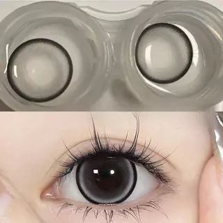 【-100°-600°】Midroo รุ่นธรรมชาติขายดี เลนส์บิ๊กอายน่ารัก Jelwery Grey/ Brown ค่าสายตาสั้น Contact Lens - 14.5mm