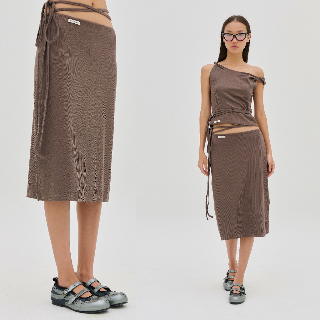The Freckled Market - Jersey Midi Skirt กระโปรงยาว