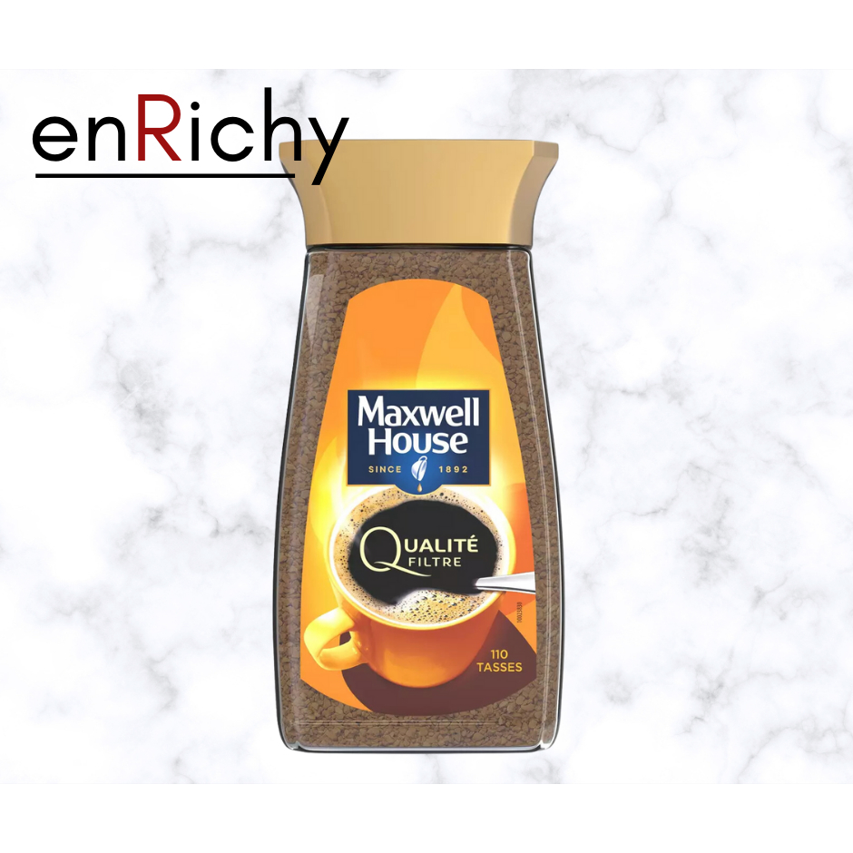 Maxwell House instant coffee แม็กซ์เวล เฮ้าส์ จากฝรั่งเศส กาแฟสำเร็จรูป กาแฟฝรั่งเศส กาแฟคั่วบด กาแฟ