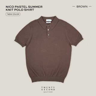 TWENTYSECOND เสื้อโปโลแขนสั้น ผ้า Knit  รุ่น Nico Knit Polo …