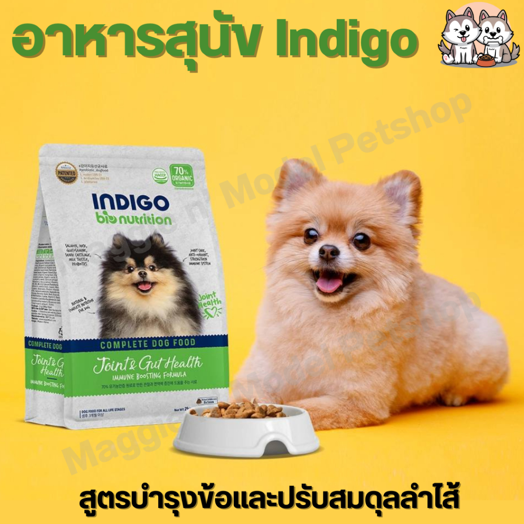 อาหารสุนัข Indigo สูตร Joint & Gut Health (บำรุงข้อต่อและกระดูก พร้อมทั้งปรับสมดุลลำไส้)