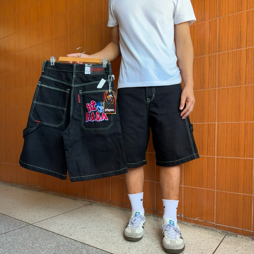 กางเกงยีนส์ 3ส่วน ปักกระเป๋าหลัง ป้ายHirock( R478)