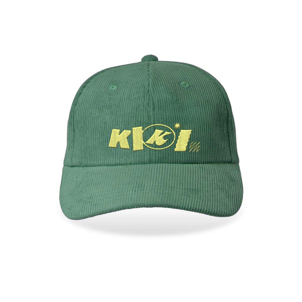 KIKI หมวกแก๊ปผ้าลูกฟูก - สีเขียว