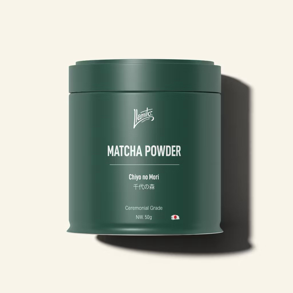 chiyo no mori 50g ผงชาเขียวมัทฉะ 100% ตรา Llamito 🍃ออร์แกนิค💥Organic Matcha