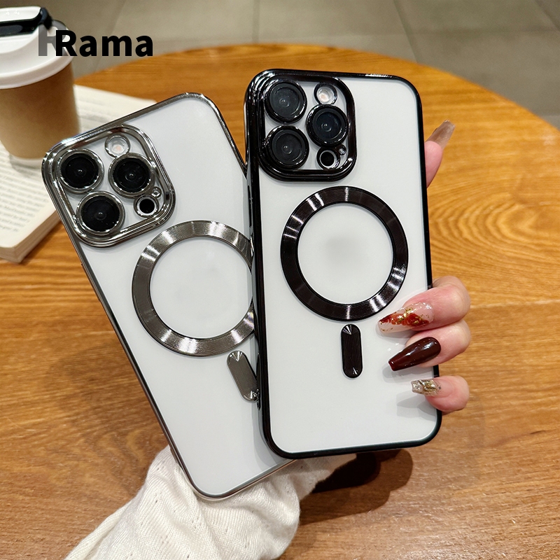 กรณีโทรศัพท์แอปเปิ้ล กันกระแทก พร้อมที่ชาร์จแม่เหล็กไร้สาย หรูหรา สําหรับ for 14 12 13 11 15 Pro Max XR X XS Max 15 13po