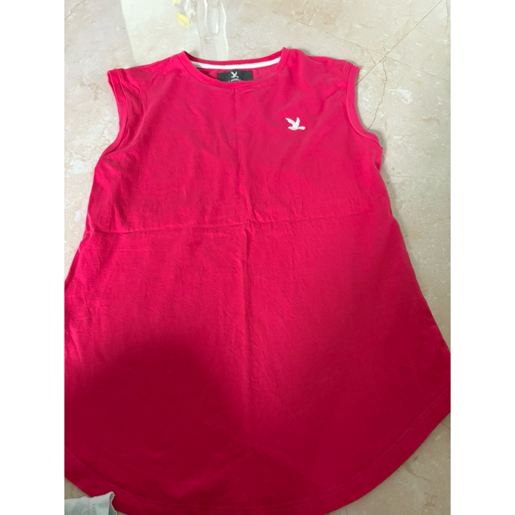 เสื้อแขนกุดสีชมพูบานเย็น cc-oo แท้จากshop