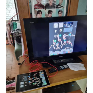 สายต่อไอโฟนไอแพดขึ้นทีวี HDTV For Iphone Ipad Ios 1080P สายต่อมือถือเข้าทีวี TVแสดงภาพจากมือถือขึ้นหน้าจอทีวี