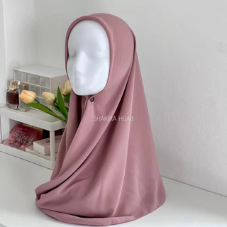 ผ้าคลุมชีฟองสามเหลี่ยมสีพื้น Basic hijab