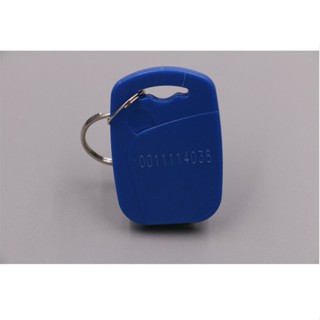 บัตรคีย์การ์ดพวงกุญแจ 125KHz 10ใบ (ก็อปปี้ไม่ได้)