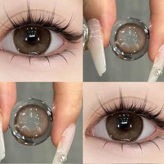 Midroo 【-1.00-8.00】คอนแทคเลนส์สายตาสั้น Chocolate mousse-14.0mm